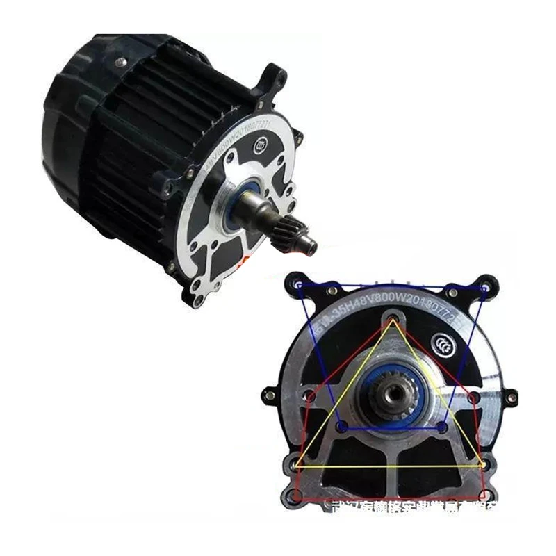 2026 Electric tricycle motor 48V60V500W to 1200W Eureka giant general purpose motor