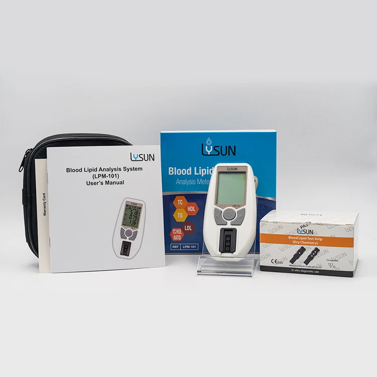 High-quality plastic portable blood lipid analyzer with built-in battery