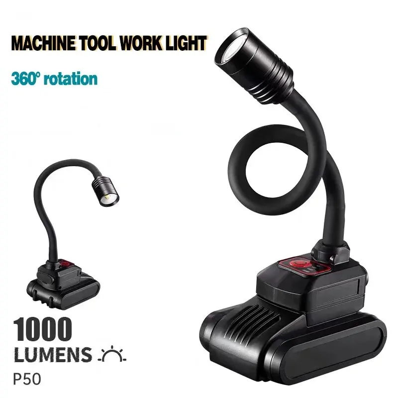 LED Portable Work Light Hose Lamp Electromagnetic Car Maintenance Multifunctional Machine Tool Light Strong