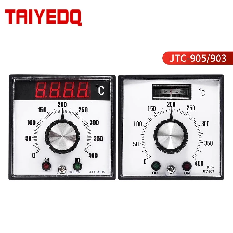 400℃ Temperature Control Instrument JTC-903 JTC-905 knob Adjustment K-Type Input Temperature Controller 110/220V