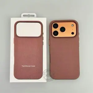 Bilashmart Official 1:1 TechWoven Case Apple iPhone 17 Pro Max Cover Original Magnet Camera Control Wireless Charge Magnetic Logo Box