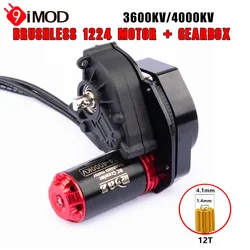 9IMOD RC 1224 Brushless Motor Outrunner 4000kv 5000KV Mini Motor 2S with Gearbox For RC Crawler Car Axial SCX24 WPL FMS FCX24M