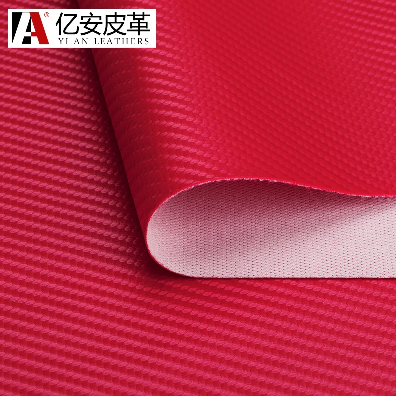 0.5M Pearlescent Carbon Fiber Grain Leather Fabric Car Seat Cushion Pu Artificial Leather Interior Threshold Bar Handmade