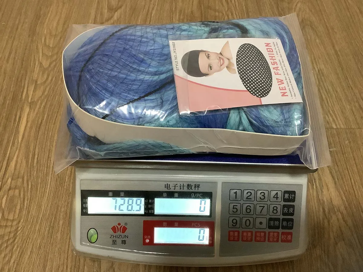 Halloween Mannen Spel Twisted-Wonderland Idia Lijkwade Cosplay Gemengde Blauwe 100 cm Lange Pruiken