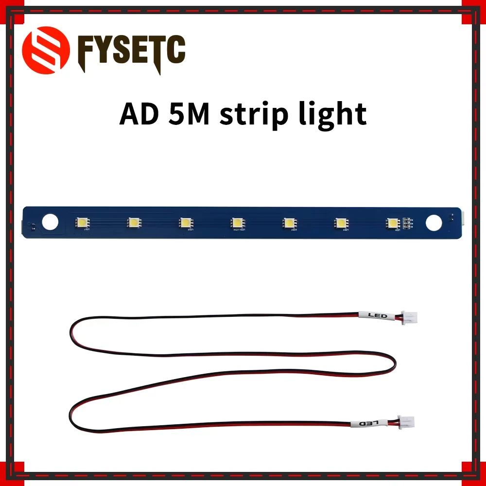 Flashforge-3Dプリンター用の超高輝度LEDライトストリップ、ad5m、ad5m、5mpro、24v