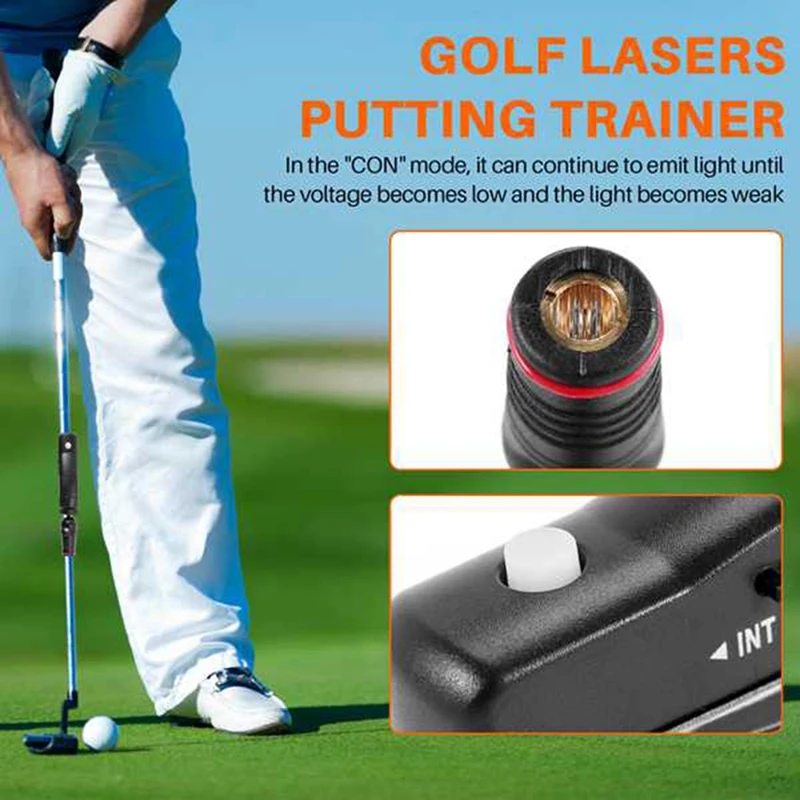 Golf Putter vista portátil Golf Putting Trainer Golf Putt Putting entrenamiento objetivo mejorar línea ayuda Corrector herramientas negro duradero