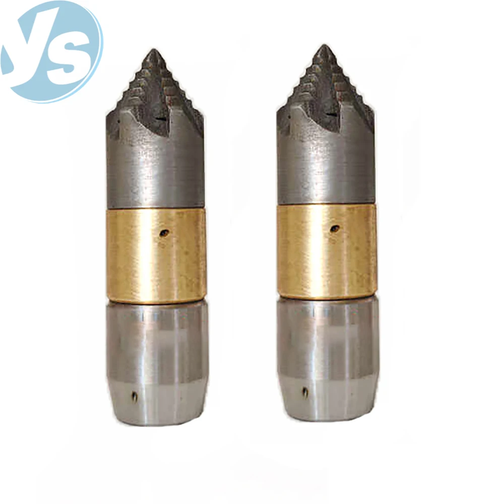 

YS Mini Good Quality High Pressure Stainless Steel Spray Rotating Sewer Cleaning Nozzle Pipe Cleaning Nozzle