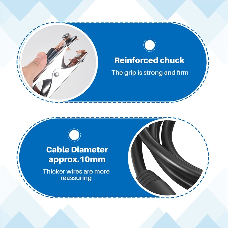 300a clipe de braçadeira de cabo de terra de soldagem à terra para soldador de arco mig tig 1.5m/cabo 10-25 plug suporte de solda fonte de solda para