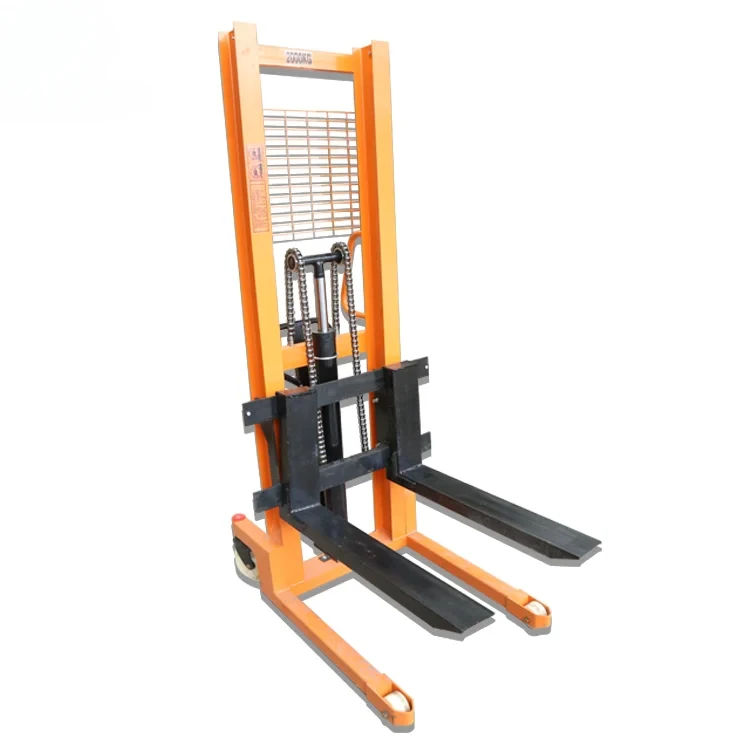 

Promoting power small turning radius lift stacker 1.5T with high quality High Quality Semi Electrical Stacker