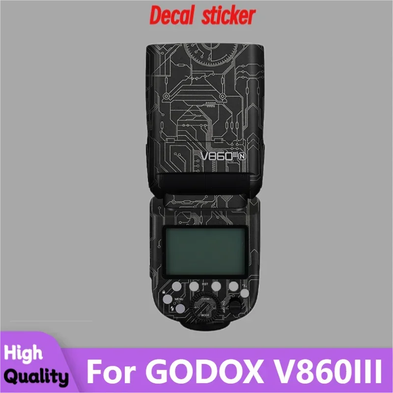 

For GODOX V860 Ⅲ Camera Flash Sticker Protective Skin Decal Vinyl Wrap Film Anti-Scratch Protector Coat V860III