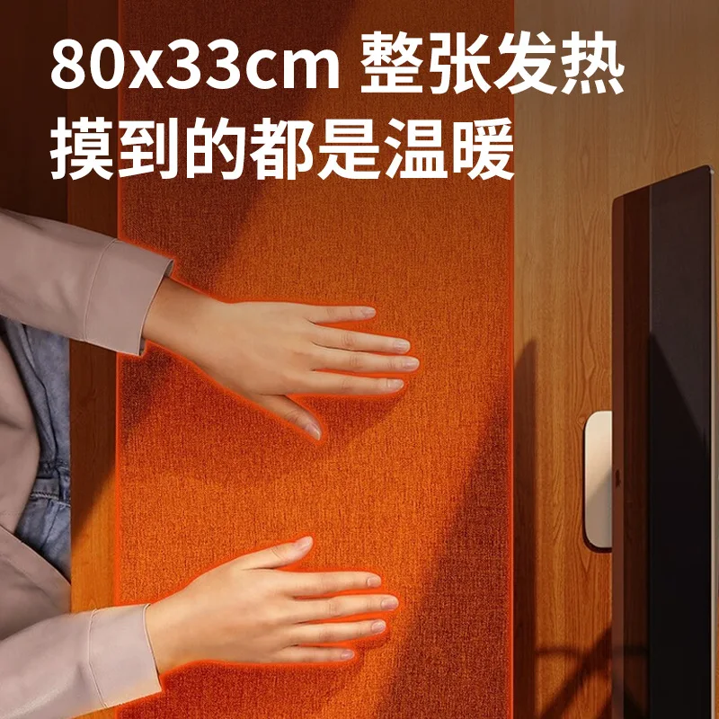 แผ่นรองเมาส์แบบอุ่นพร้อมจอแสดงผลดิจิตอล 5 ระดับ เครื่องทำความร้อนสำหรับโต๊ะทำงาน/อ่านหนังสือขนาดใหญ่ พร้อมแผ่นรองคีย์บอร์ดหนัง แผ่นรองโต๊ะอุ่นขนาดใหญ่