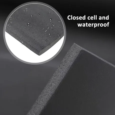 Self-adhesive Rubber Foam Roll Versatile Soundproofing Insulation Easy-Cut for DIY Ideal for Roofs Cars Furniture Protection