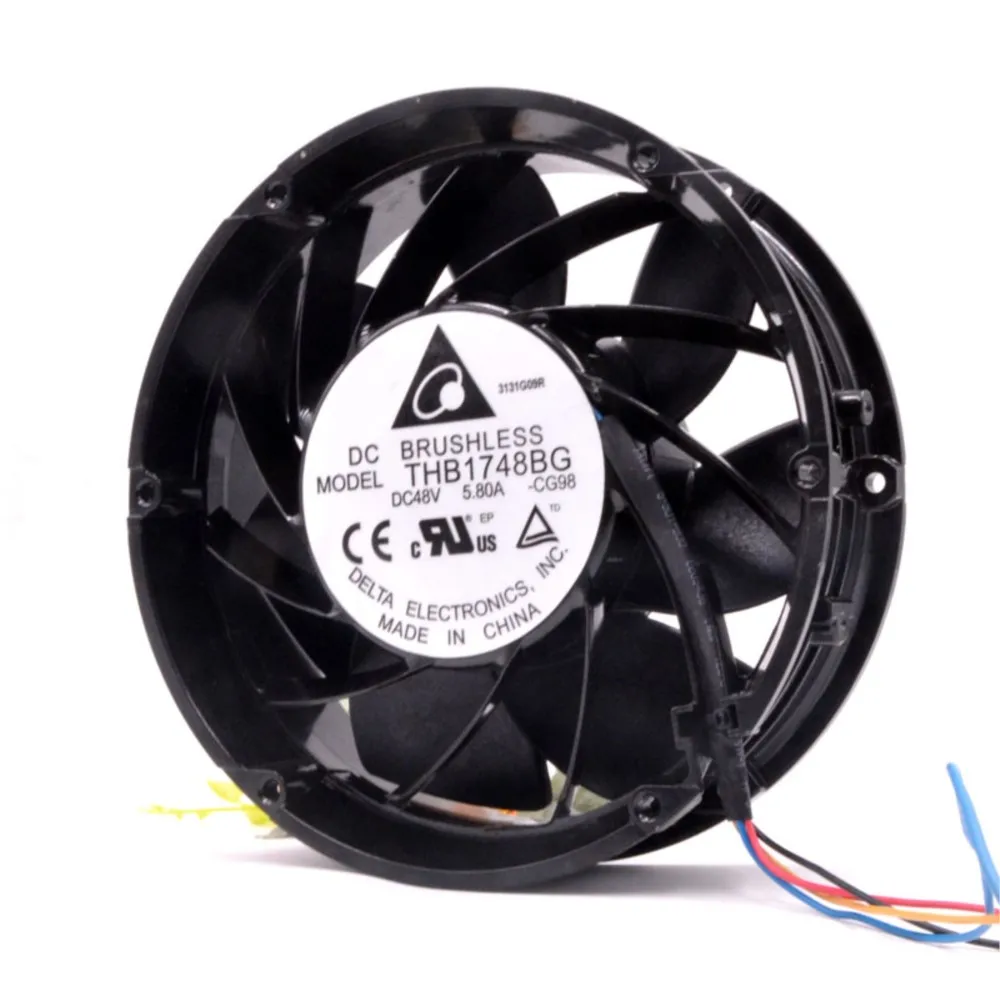 172mm Axial Fan for Delta 48V 5.8A 17CM PWM Cooling Fan THB1748BG for Industrial & Data Center Cooling