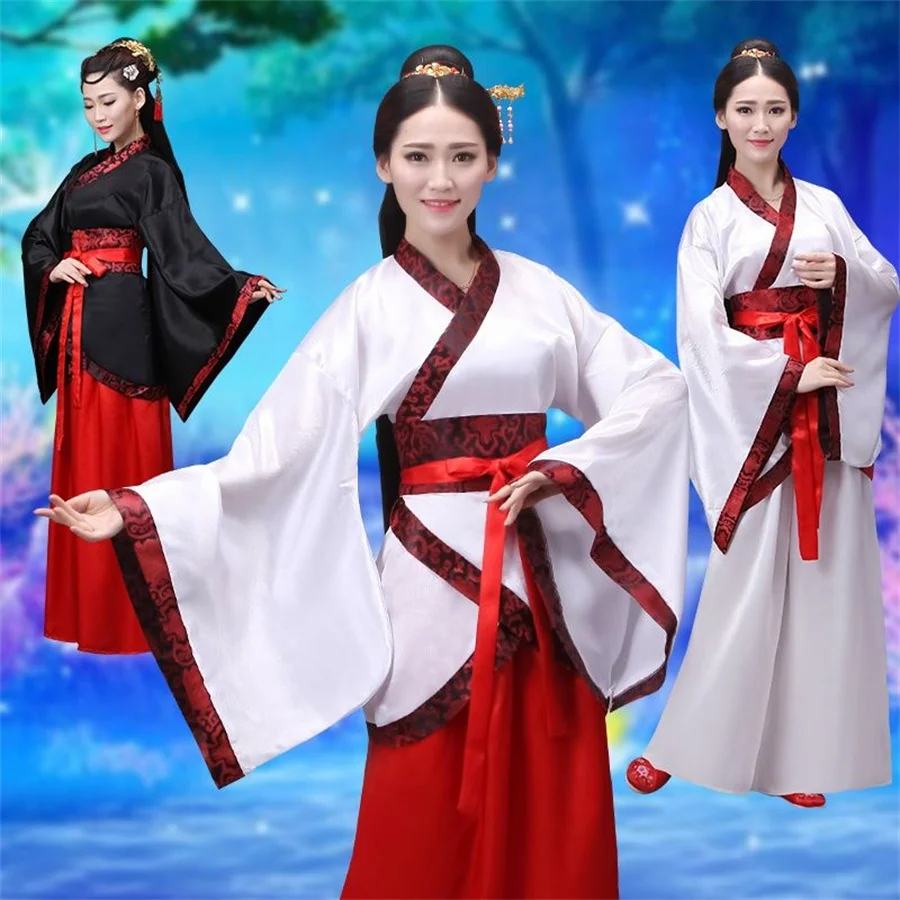 고대 중국 의상 요정 코스프레 Hanfu 드레스 여성을위한 빈티지 당나라 Hanfu 고귀한 공주 의상 민속 무용 국립