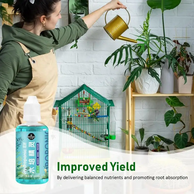 Nutrientes líquidos para plantas, fertilizante hidropónico líquido para plantas de jardín, 50ml