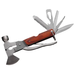 Outdoor Camping Multitools Multifunction Axe Safety Hammer Car Emergency Survival Tools with Plier Saw Knife Bottle Opener Wrenc