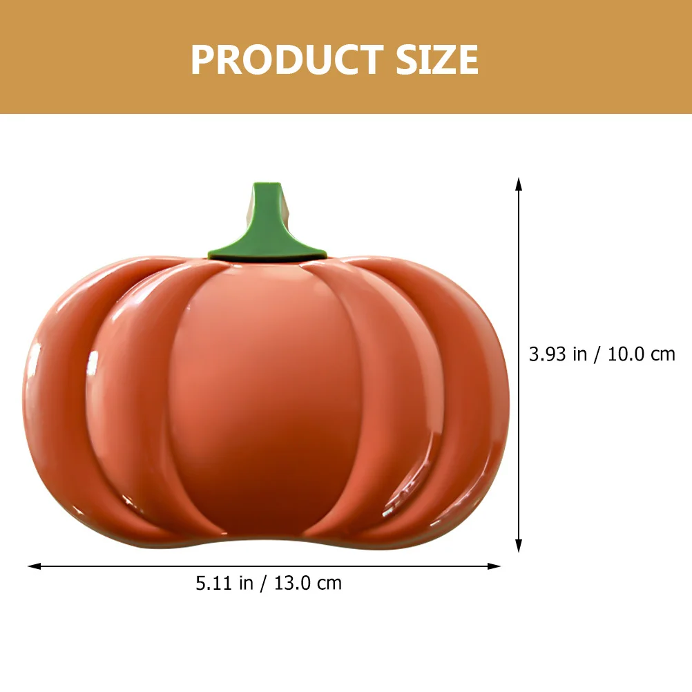 

4Pcs Soap Holder Drain Pumpkin Design PP Material Bathroom Soap Dish Tray Draining Rack for Shower Kitchen Sink