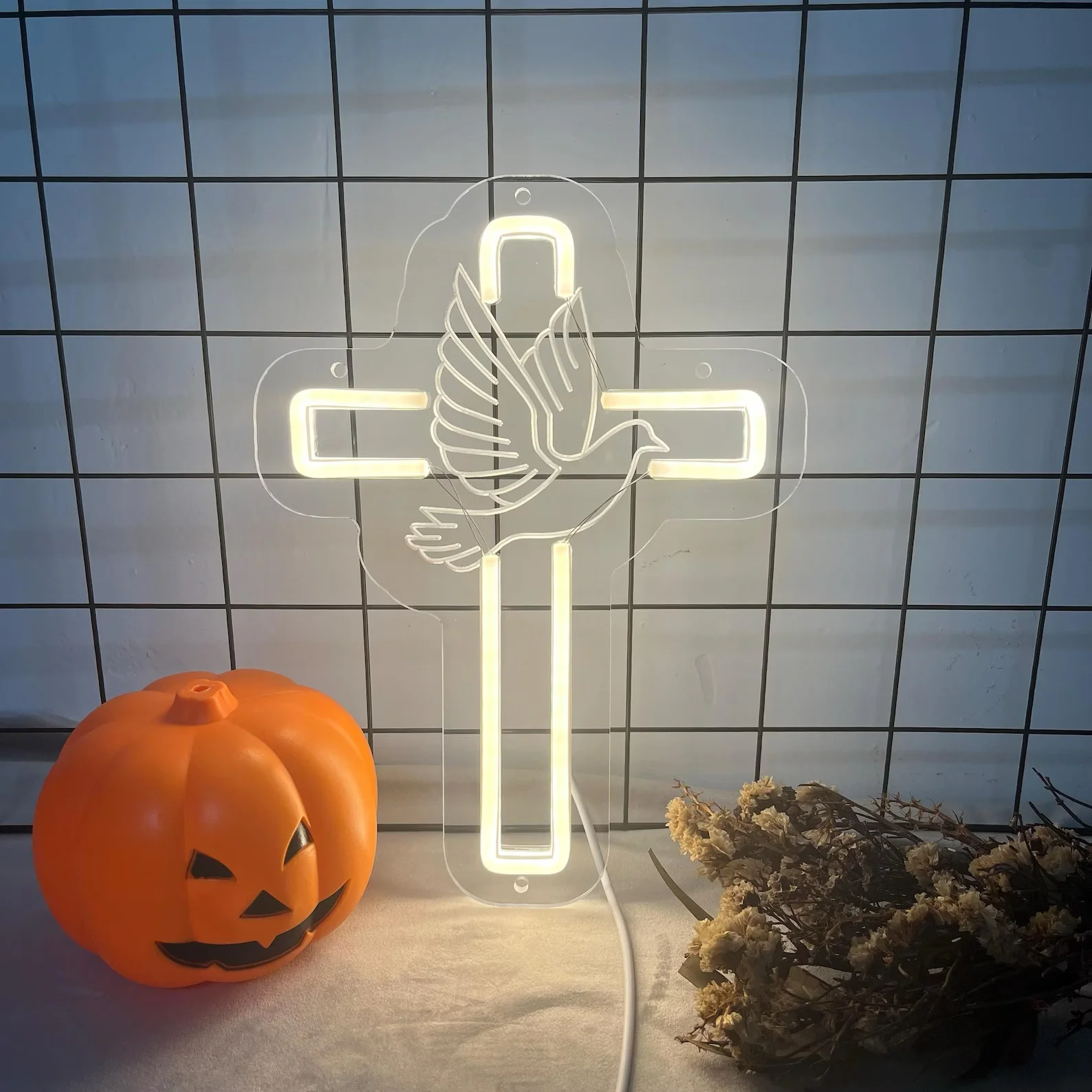 Cross Neon Sign, Je…