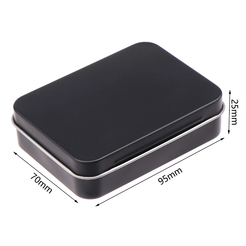 1PC Frosted Household Iron Storage Box Metal Box Tin Plated Container Empty Hinged Lid Small Empty Storage Box image 6