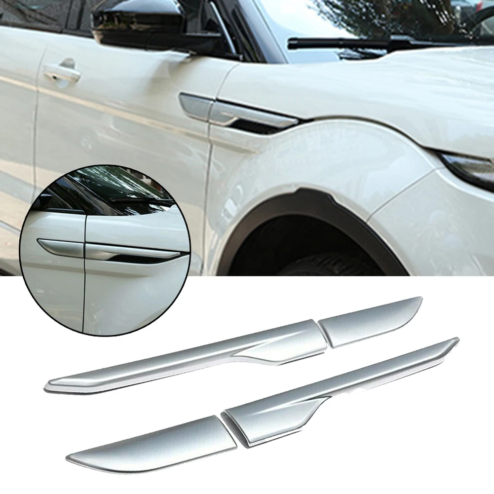 

100% Brand New Cover Trim Air Wing Vent ABS Chrome Chrome Plated Silver Decor Style Paste Use For Range Rover Evoque 12-18