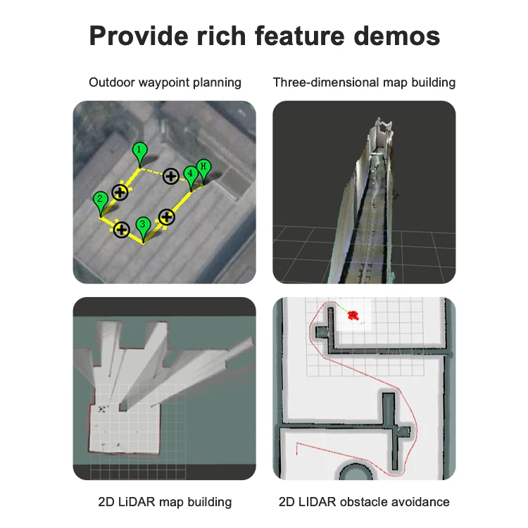 ROS  R300 unmanned vehicle cart vision recognition slam navigation obstacle avoidance RTK development platform