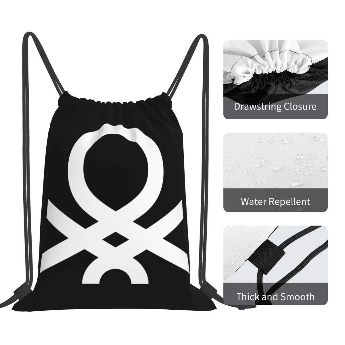 United Colors Of Benetton Backpacks Multi-function Portable Drawstring Bundle Pocket Sports Bag Book Bags For Travel School