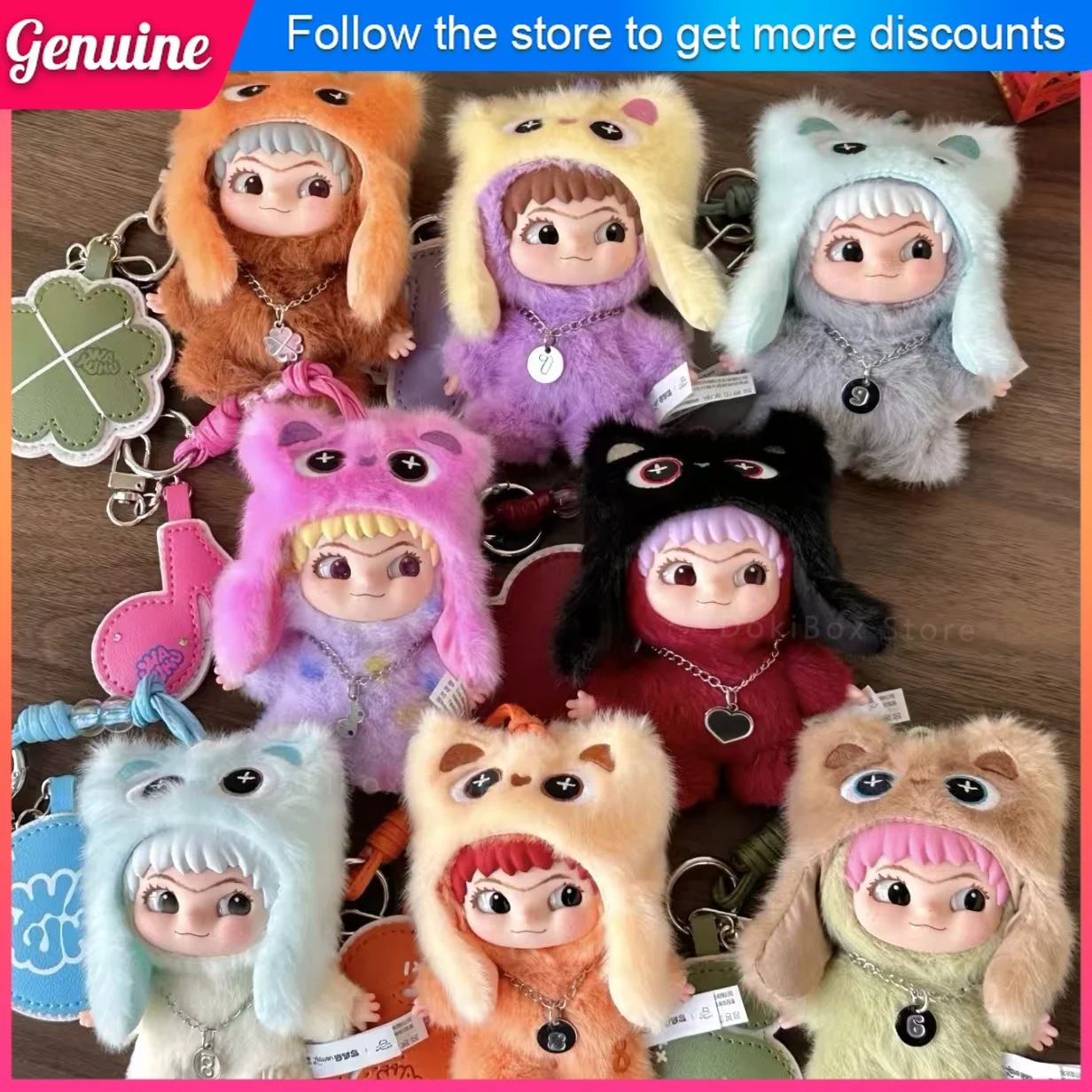 

Новые оригинальные виниловые плюшевые игрушки серии Wakuku V3 — милый брелок-подвеска и модные шарнирные фигурки, куклы, подарок для девочек