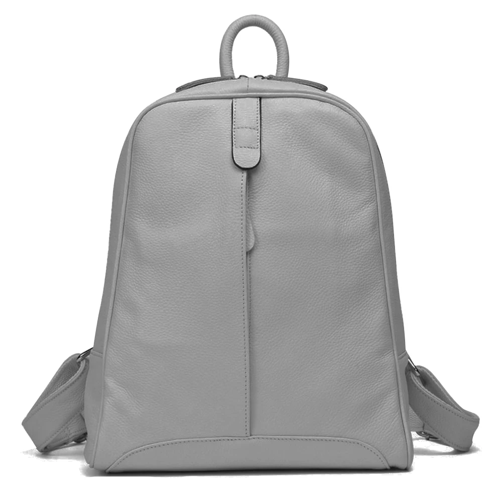Zency Weicher, modischer Damen-Rucksack aus echtem Leder, mittelgroßer Reiserucksack, Tasche, Adrette, Laptop-Rucksack 4