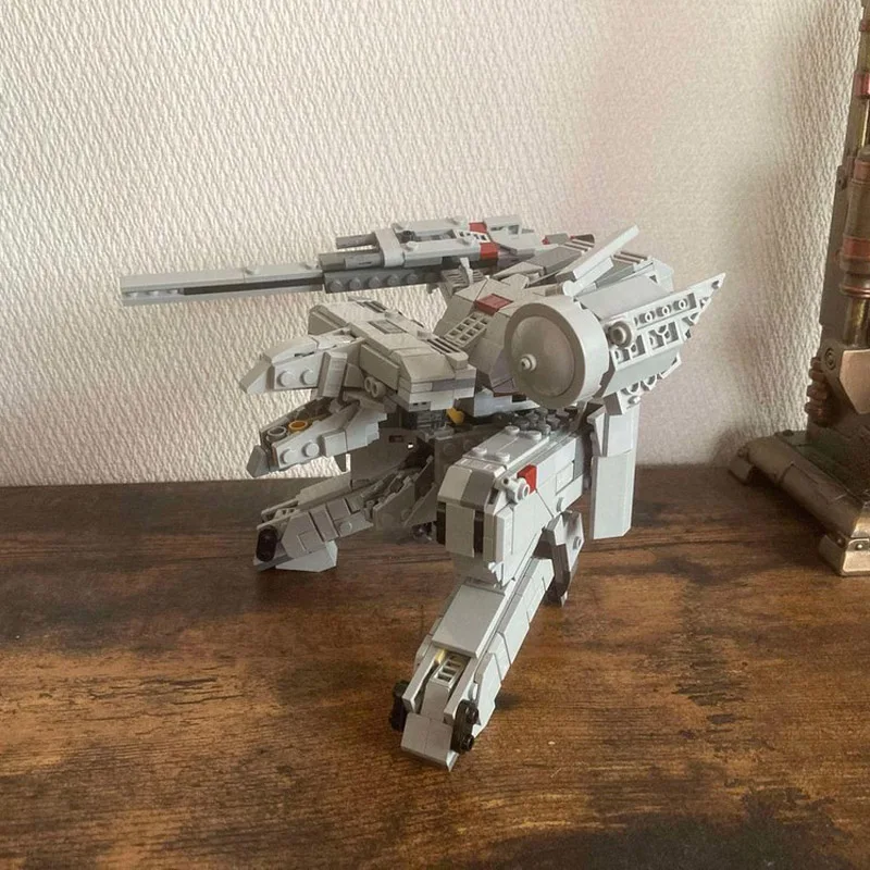 新しい 582 個 MOC アイコンシリーズメタルギアレックスビルディングブロックモデル DIY 組み立てるレンガメカロボット固体クリエイティブ子供のおもちゃギフト