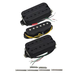 FLEOR 3pcs Double Coil Humbucker Pickups + Single Coil Pickups Ceramic Magnet for HSH Electric Guitar Guitar