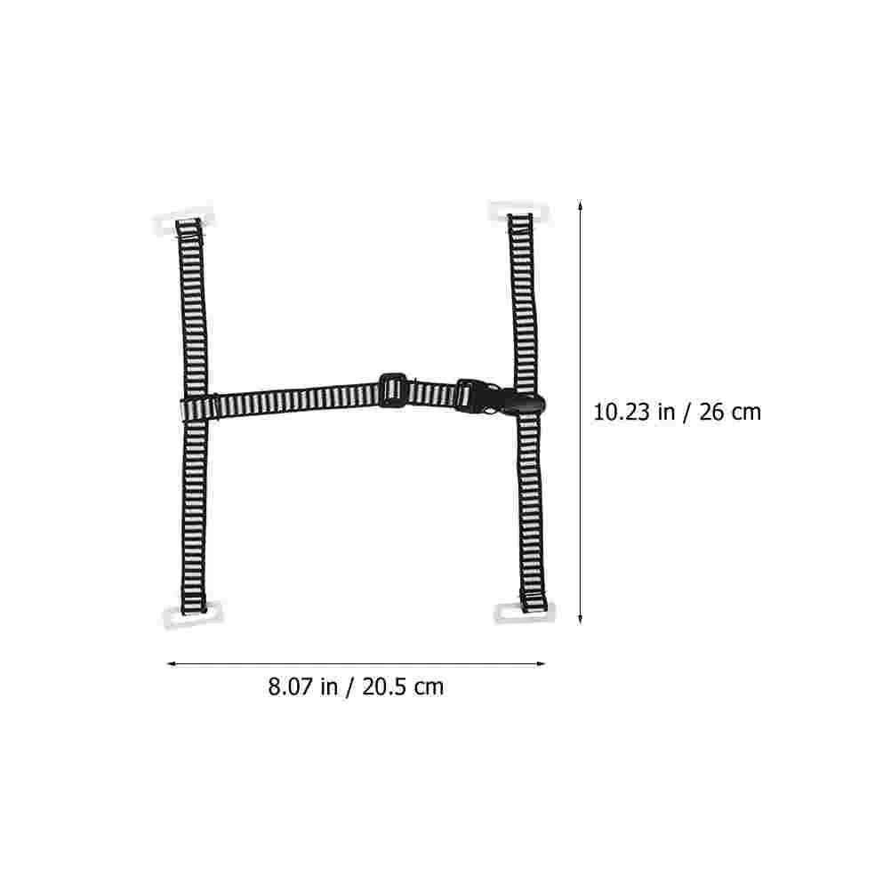 Correa de barbilla en forma de Y, accesorio de seguridad, Protector de cuatro puntos (negro), 1 piezas, hilo ajustable para levantar el Sombrero duro