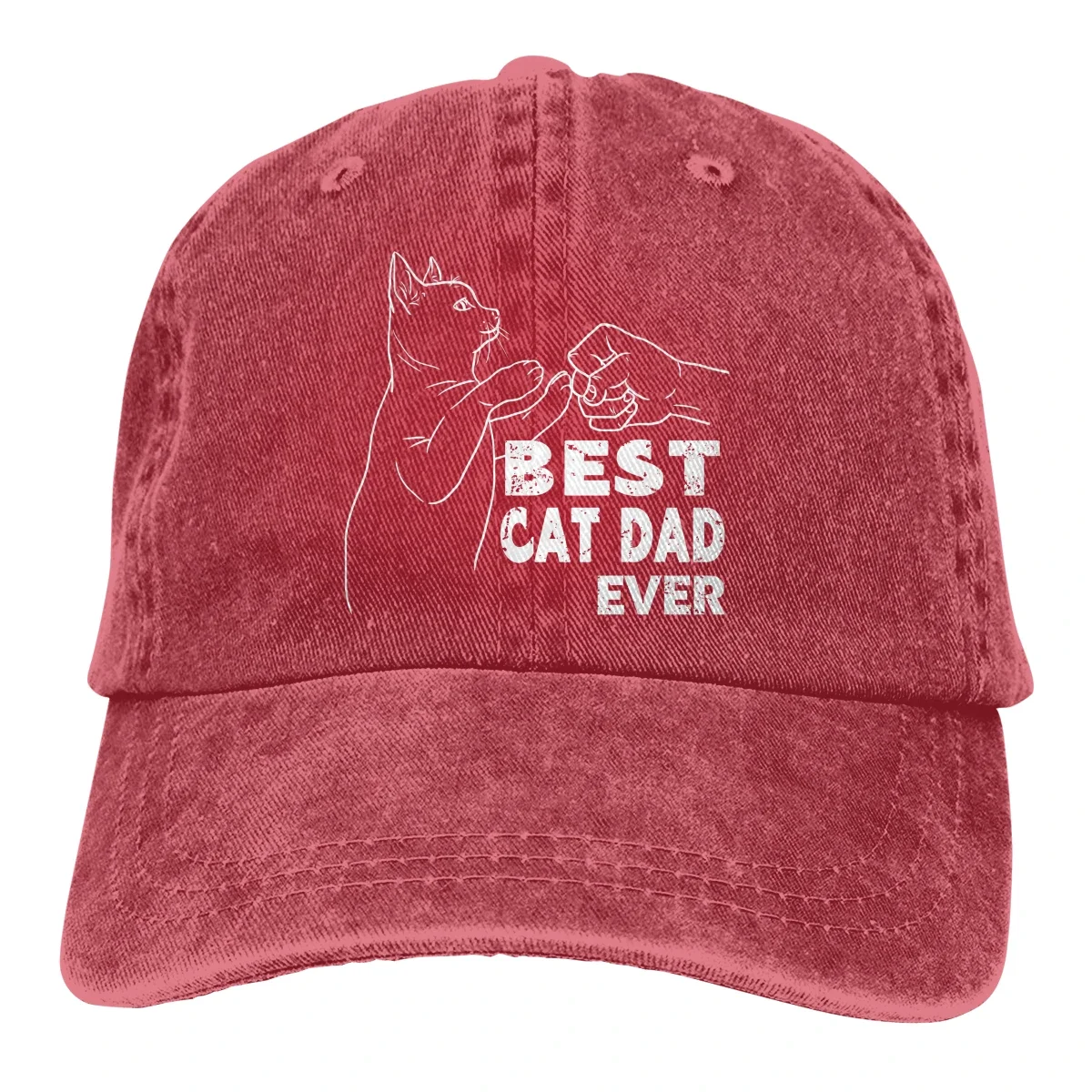 Kity Meme berretto da Baseball uomo cappelli donna visiera protezione Snapback Best Cat Dad Ever Caps