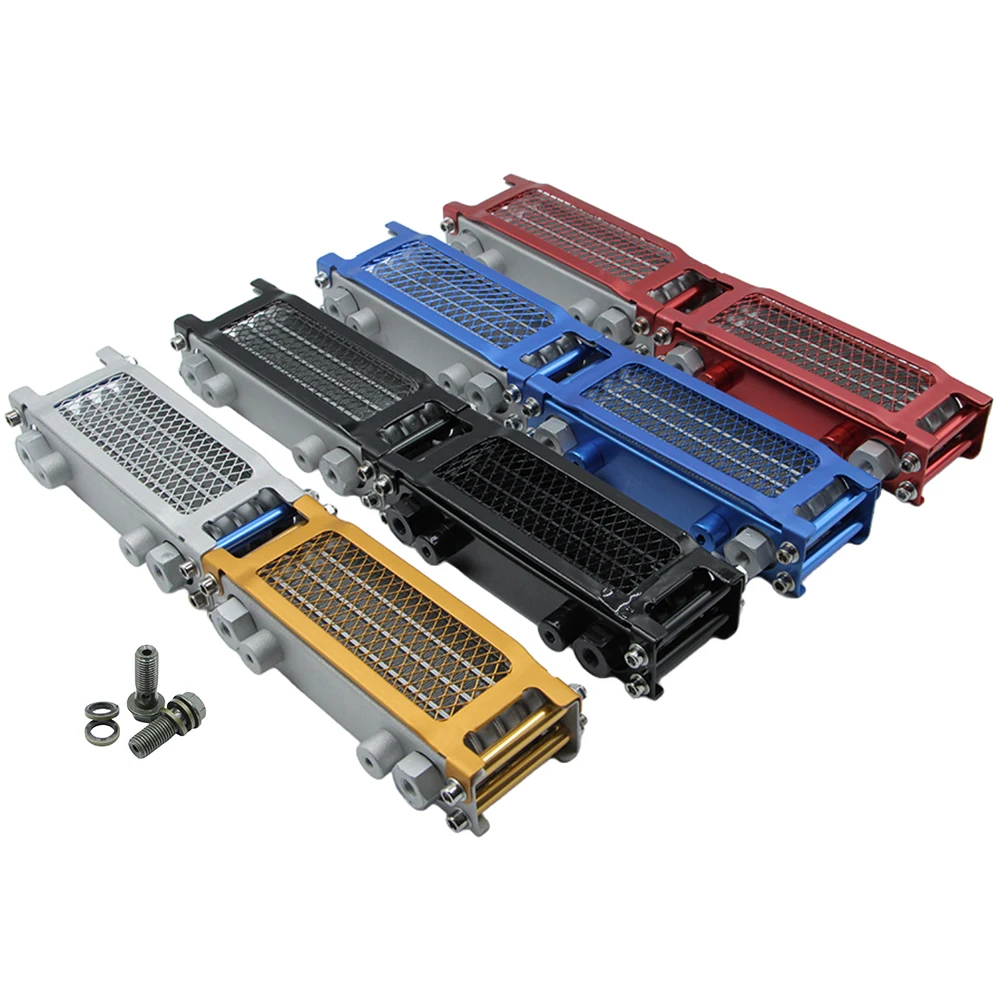Motorcycle Oil Cooler Cooling Radiator Engine Kit Universal For CRF XR KLX 50 70 90 110 125 140cc Dirt Pit Bike Scooter ATV