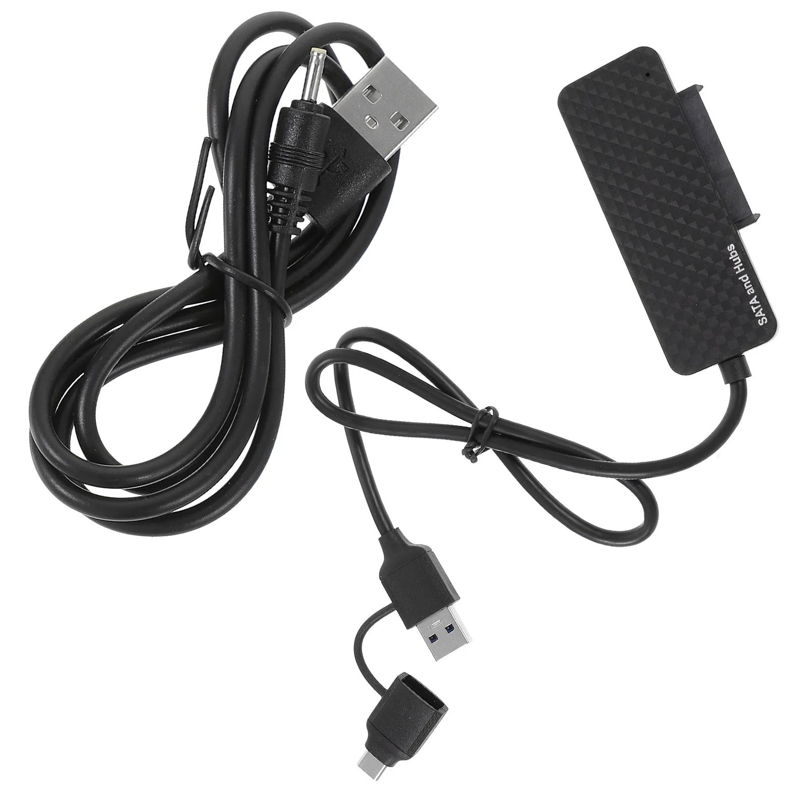 USB to Sata Cable Type-C to Sata Converter Hard Disk Drive Adapter USB 3.0 Hub 3-Port Plug and Play Hard Disk Drive Cable