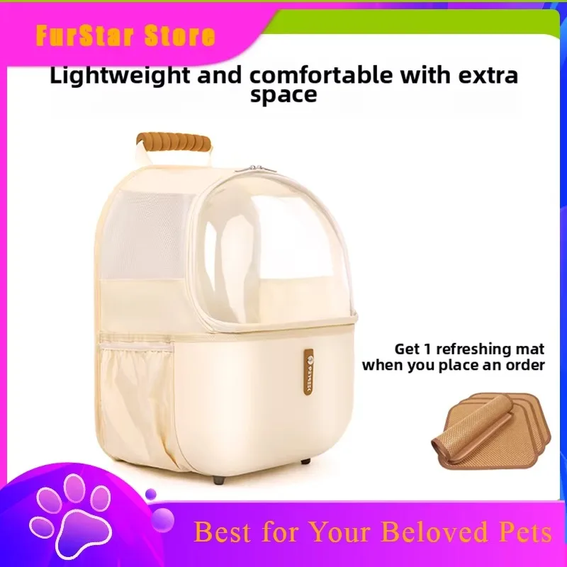 FurStarBreathable Space Cat Carrier Bag Transportin Gato Large Capacity Puppy Carrier Small Dog Bags Cats Accessories Pet Suppli