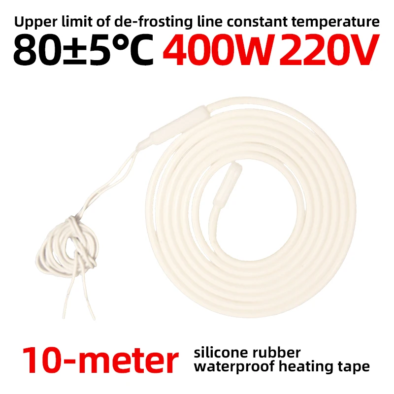 Wodoodporna i odmrażająca linia, linia odmrażająca, silikonowy gumowy pas grzejny, rura, płyn niezamarzający i rozlaniający się.