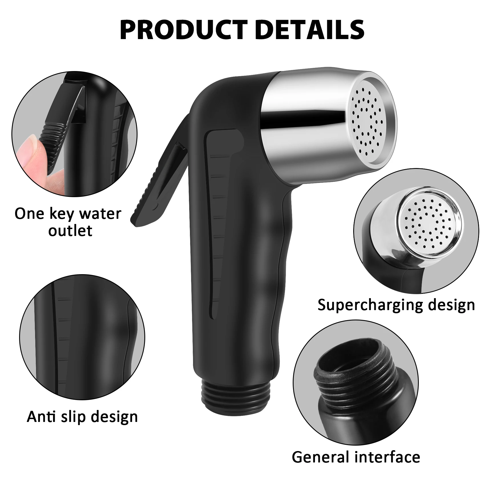 Hand Held Toilet Bathroom Bidet Shower Head Sprayer