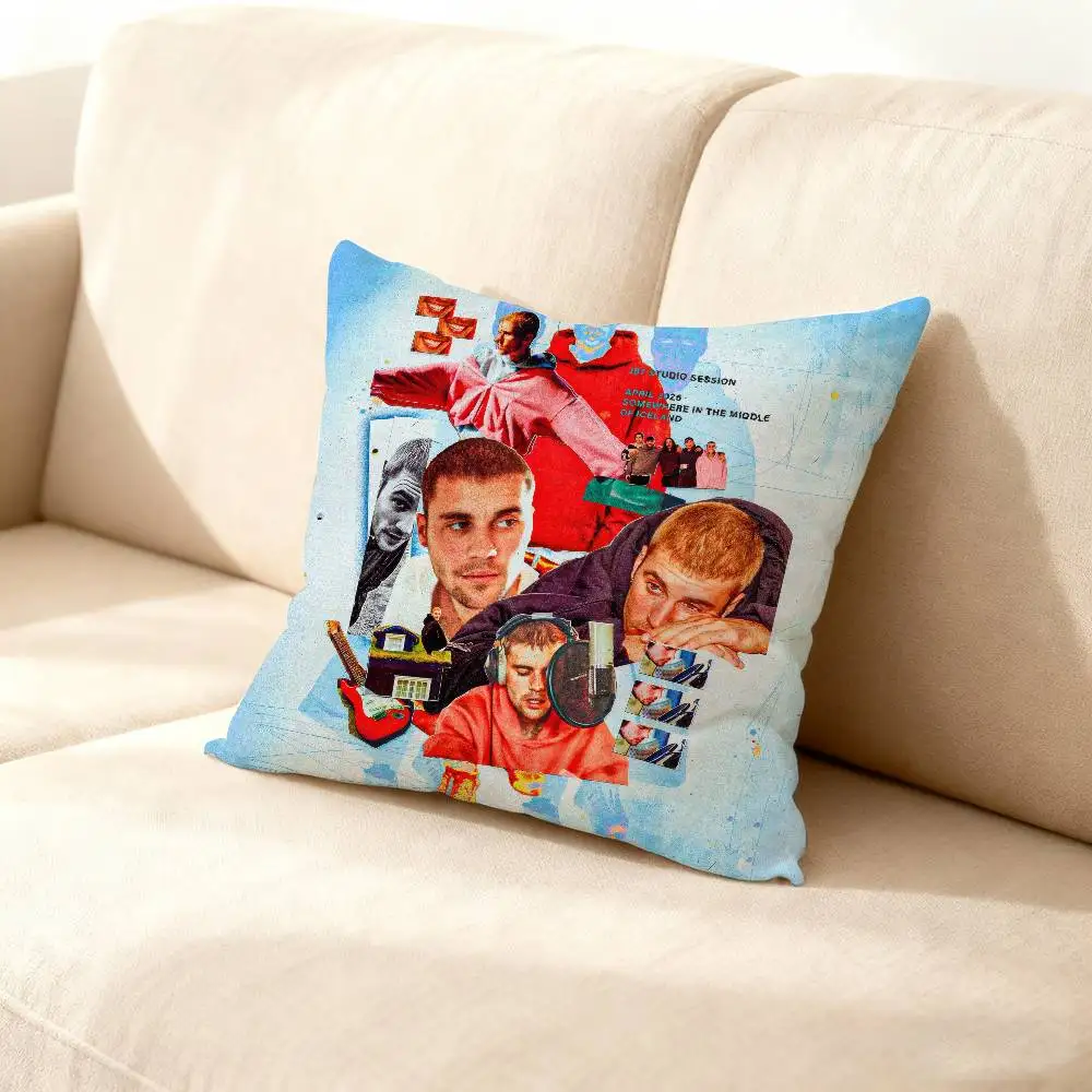 

SWAG J-Justin-S-B-Bieber-S Pillow Case For Sofa Decor Car Office Room Printing Cushion Cover Decorations and Protector