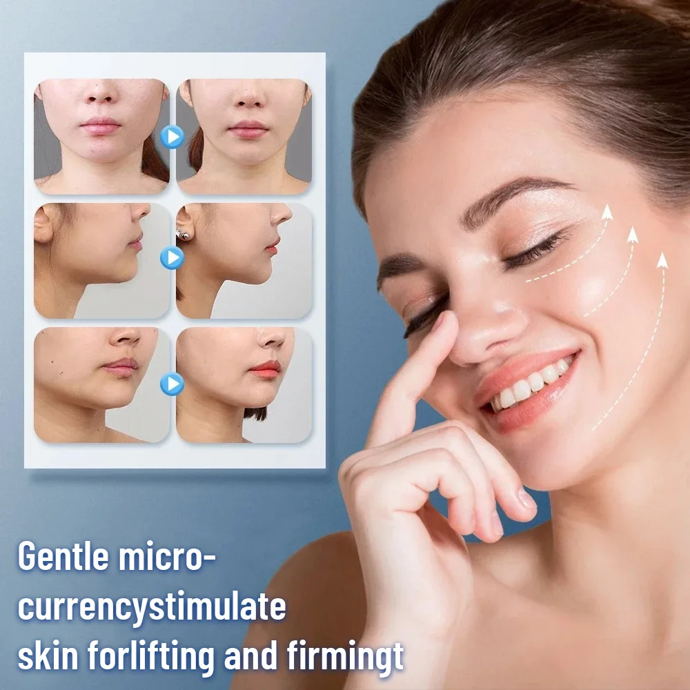 8 modo 29 nível ems massageador de levantamento facial atual estimulador muscular olho rosto anti rugas, máquina de beleza cuidados de aperto da pele