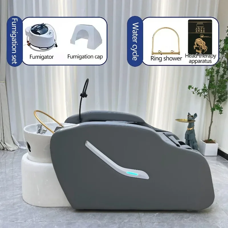 Factory custom head spa equipment hair washing bed Electric massage head spa chair water therapy shampoo bed