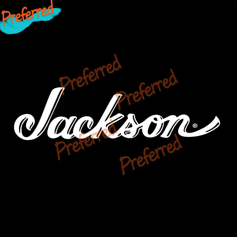 Text Decal Jackson Guitar Car Sticker Bedside Table Repair Water Ski Logo Laptop Motorcycle Car Truck Off-Road Boat Vinyl Decal