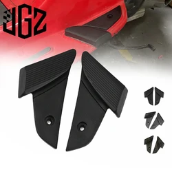 Motorbike ABS Rear Seat Passenger Foot Pedal Motorcycle Footpegs Pedals Cover Pad For VESPA S LX LXV LT Accessories Pair Black