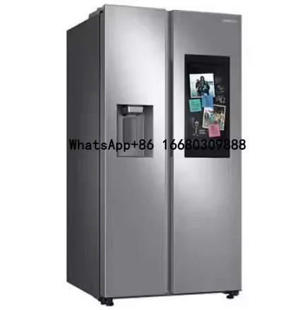 

FAST Arrival of 26.7 cu ft Side-by-Side Home Refrigerator with 21.5 Touch-Screen Family Hub Stainless Steel for sale