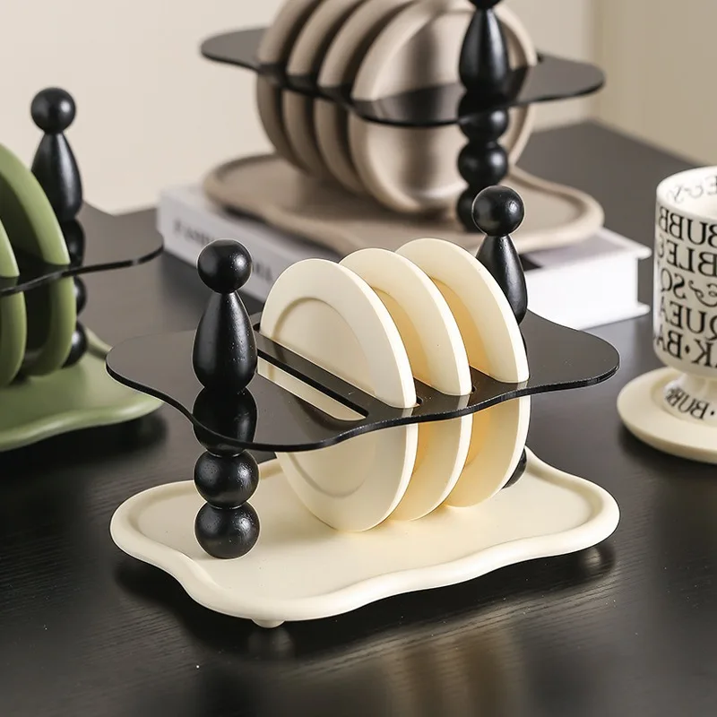Anti-scalding coaster storage rack, water cup thermal insulation pad storage rack, thermal insulation coaster
