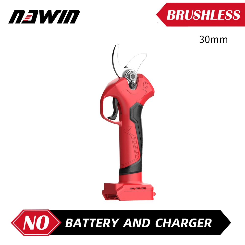 

NAWIN 20V Cordless Brushless 30MM Electric Pruning Shears DIY Home Garden Outdoor Pruning Tree Bonsai Shears