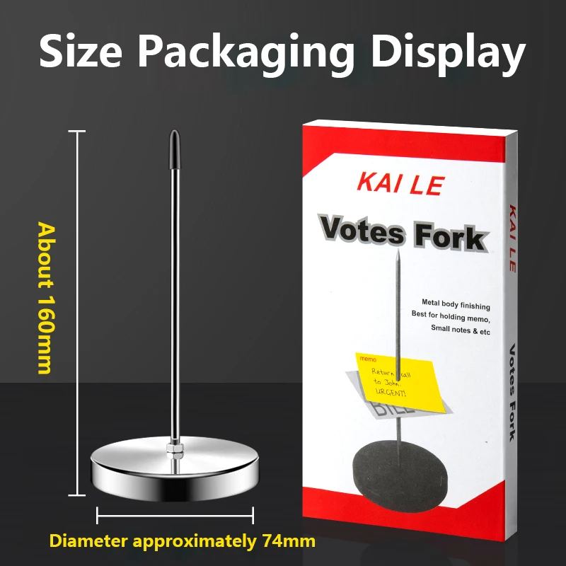 Bill Fork Desk Receipt Memo Holder Ticket Paper Summons Fork Spike Stick for Restaurant Kitchen Check Spindle Ticket Stabber