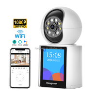 Hongnaer 2MP Full HD Indoor WiFi Monitor Smart PTZ IP Camera ICSee 360 Degree Home Wireless WiFi Video Call CCTV Security Camera