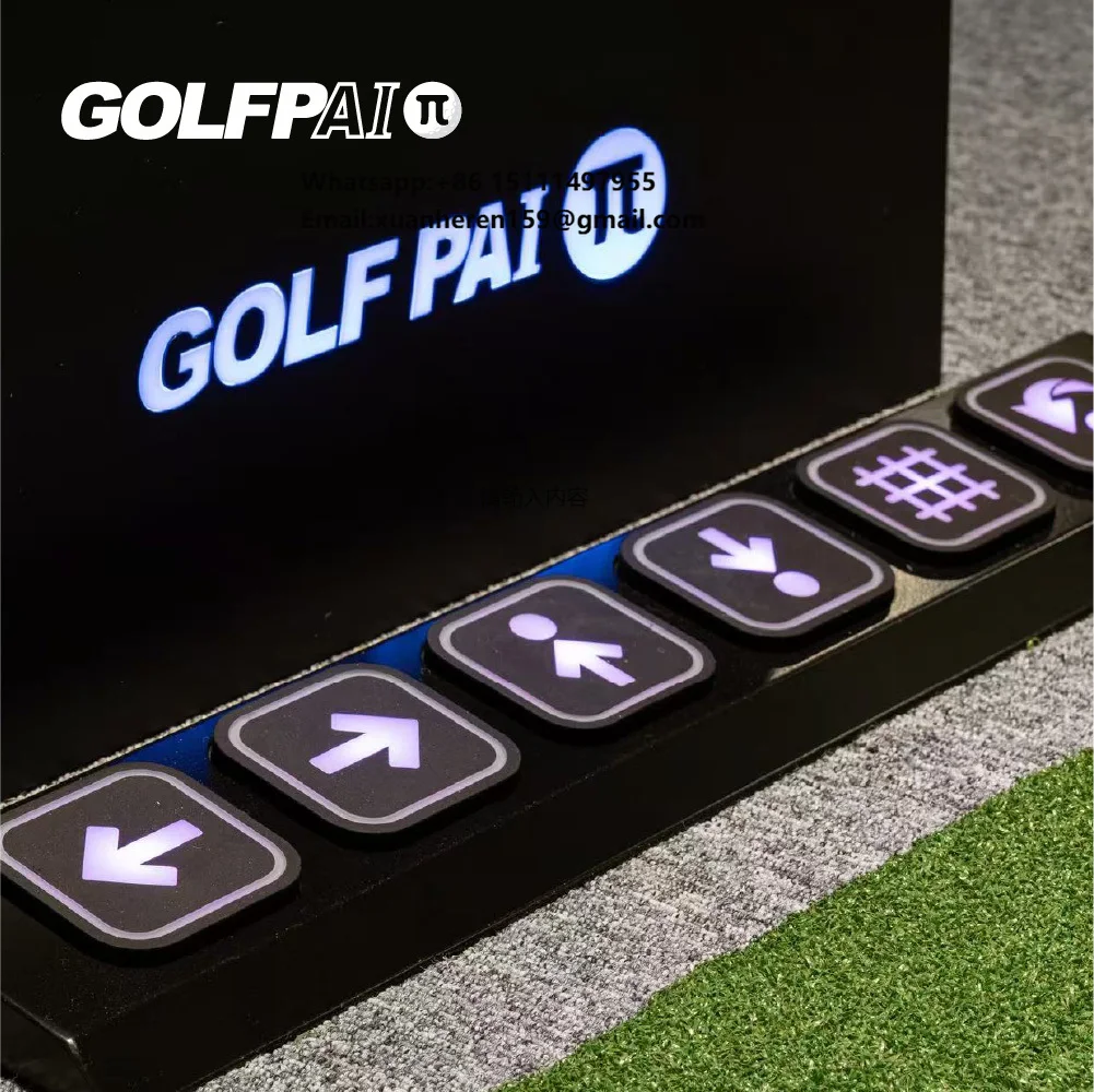 GOLFPAI Golf Ball Feeder | Automatic Golf Ball Dispenser & Tee-Up Machine | Commercial Indoor Golf Simulator Setup