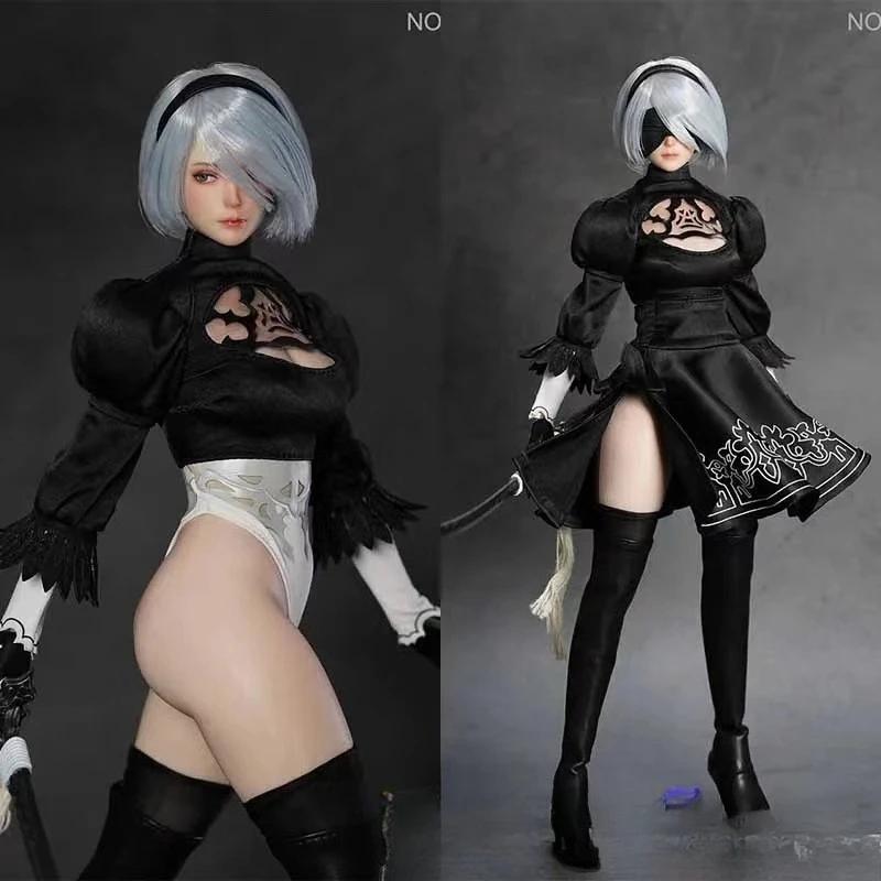 Pré-venda brinquedo de jogo p021 figura nier beleza 2b irmã médica grau silicone corpo 12in 1/6 figura de ação boneca modelo soldado