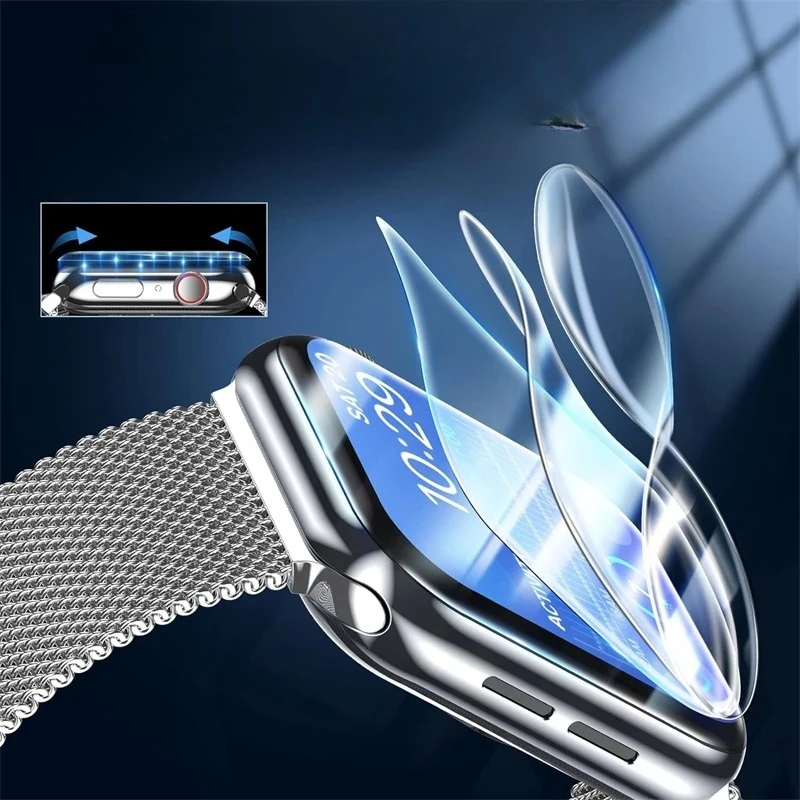 5 قطعة فيلم هيدروجيل لساعة أبل 46 مللي متر 44 مللي متر 45 مللي متر 42 مللي متر 40 مللي متر 41 مللي متر 49 مللي متر واقي للشاشة سلسلة ساعات أبل الترا 10 9 8 7 se 6 5 #2